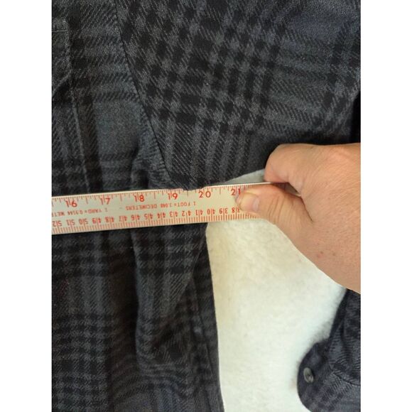 Orvis Men's Plaid Collared Long Sleeve Flannel Button Up Shirt Gray Size Large - Picture 4 of 7
